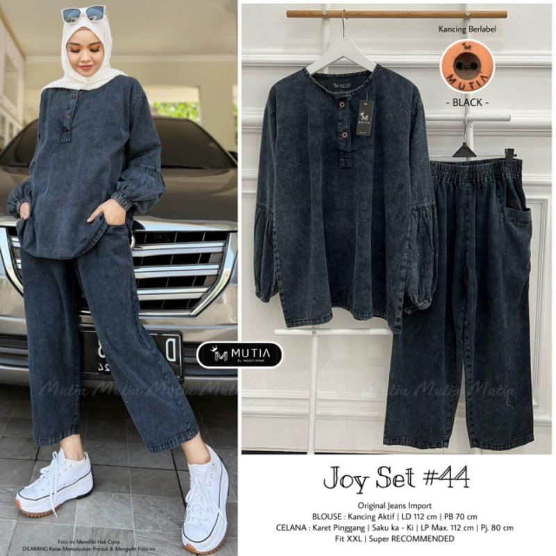 joy set #44 by Mutia setelan jeans terbaru