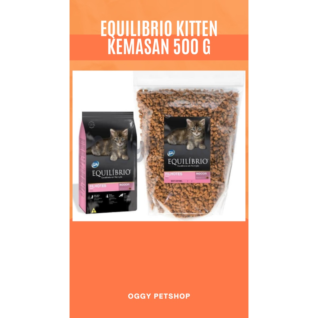 EQUILIBRIO KITTEN Makanan Anak Kucing Kemasan 500 Gr