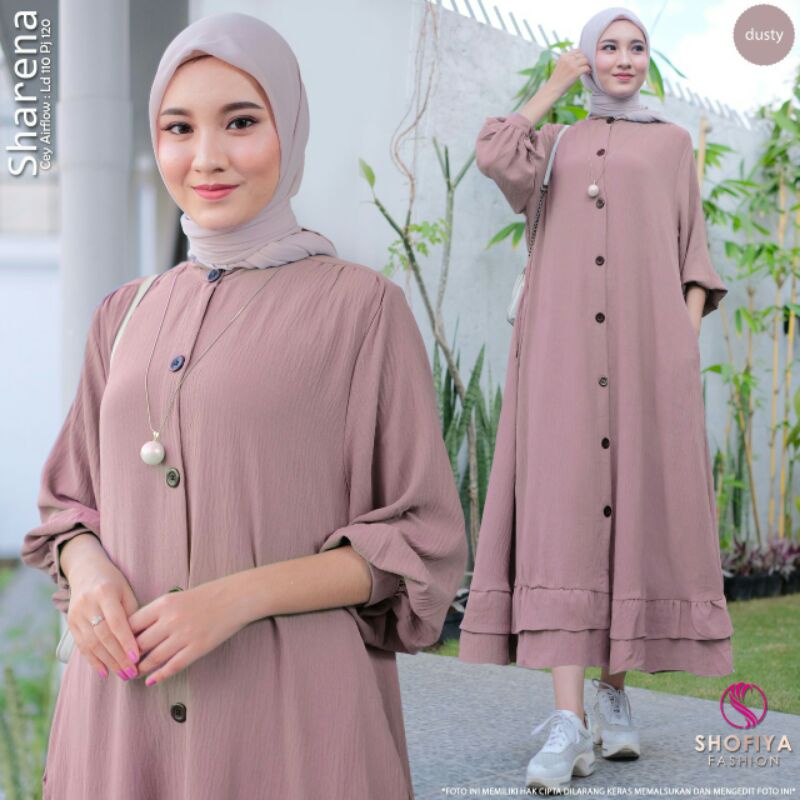 SHARENA, ELVA  Midi Dress Ory by Shofiya♥