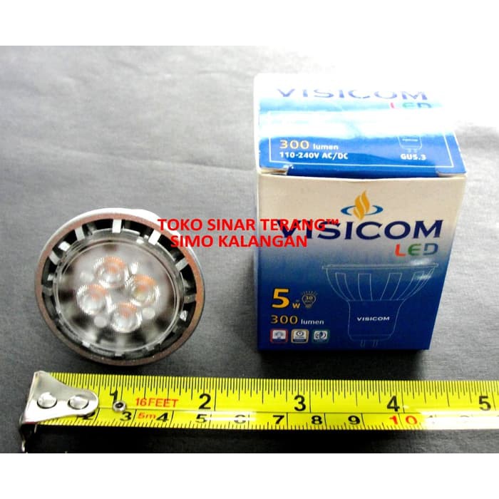 LED MR16 5W AC VISICOM KUNING/ Warm White 220V 5x1W PAR Spot Light 5 W