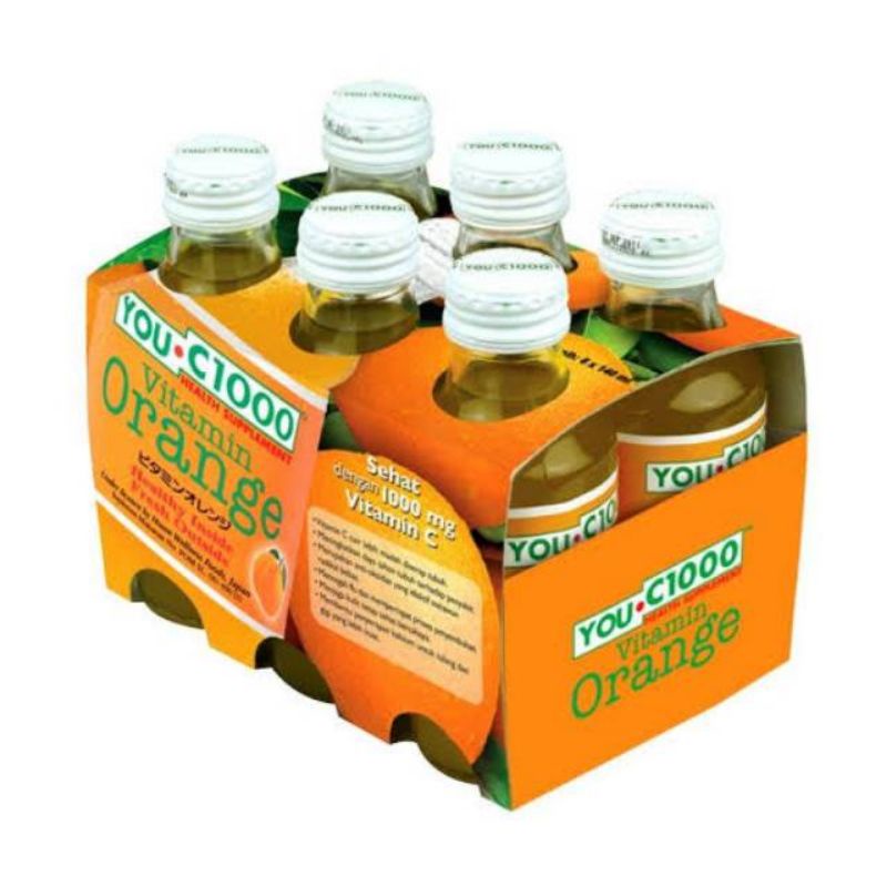 

YOU C1000 Orange 140ml x 6pcs- Suplemen Makanan - Vitamin C