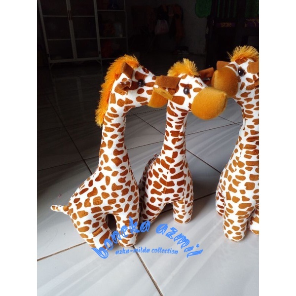 Boneka jerapah size l ukuran 40 cm