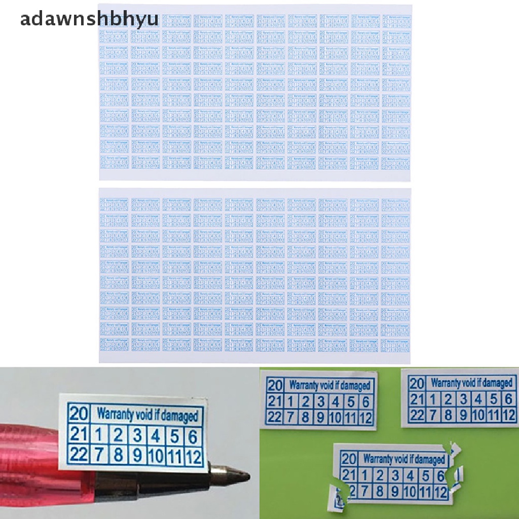 200pcs Stiker Label Pelindung Garansi Rusak 2020-2022
