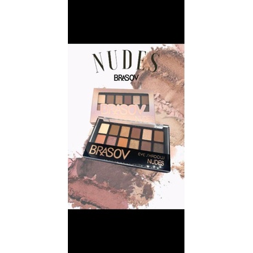 Brasov Eyeshadow Nudes Pallet 12 Warna