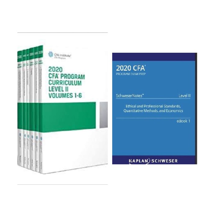 Berkualitas Unik Paket Institute Level Buku Kaplan 2020 CFA Program II 2 dan