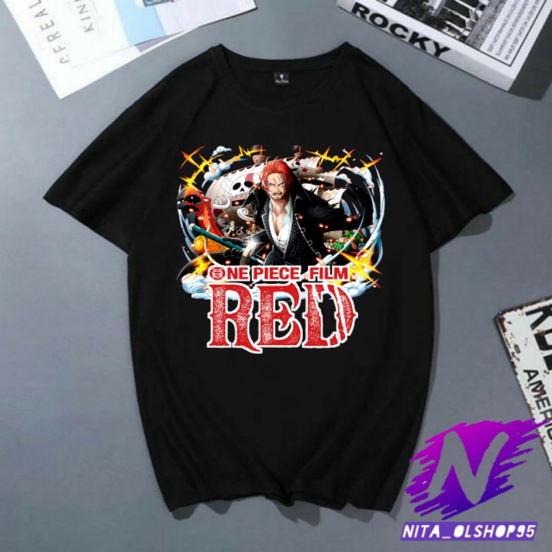 kaos anak one piece spesial film red baju akagami no shanks