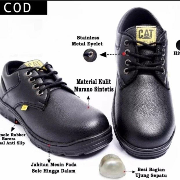 Sepatu Safety - Safety Low Boots - Sepatu Kerja Safety Industry Proye - 39