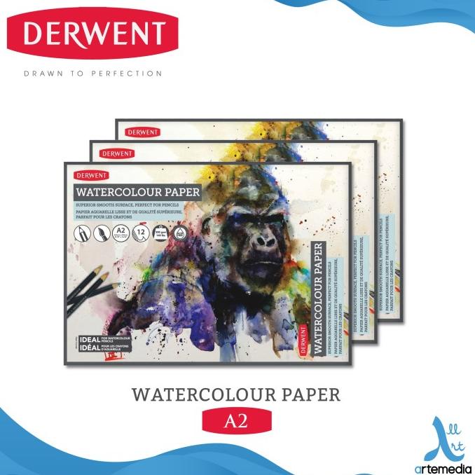 

Kertas Cat Air Derwent A2 Watercolor Paper Pad Terbaru