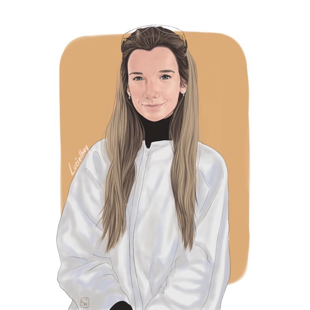 (Softfile only) Digital art Ilustrasi wajah Vector art Sketsa wajah