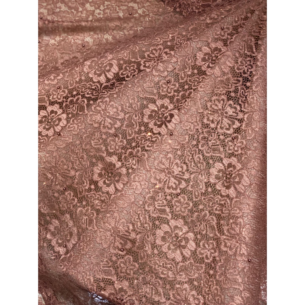 [SALE ] Kain Tulle Brokat Mutiara /  BahanTulle Brokat Mutiara