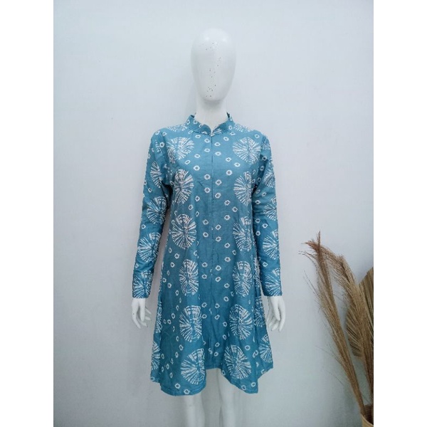 Jual Tunik Batik Jumputan Batik Wanita Jumbo S M L Xl Xxl Shopee Indonesia