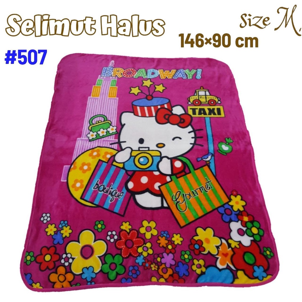 Selimut Hello Kitty / Selimut Bayi / Selimut Lembut dan Halus Hello Kitty