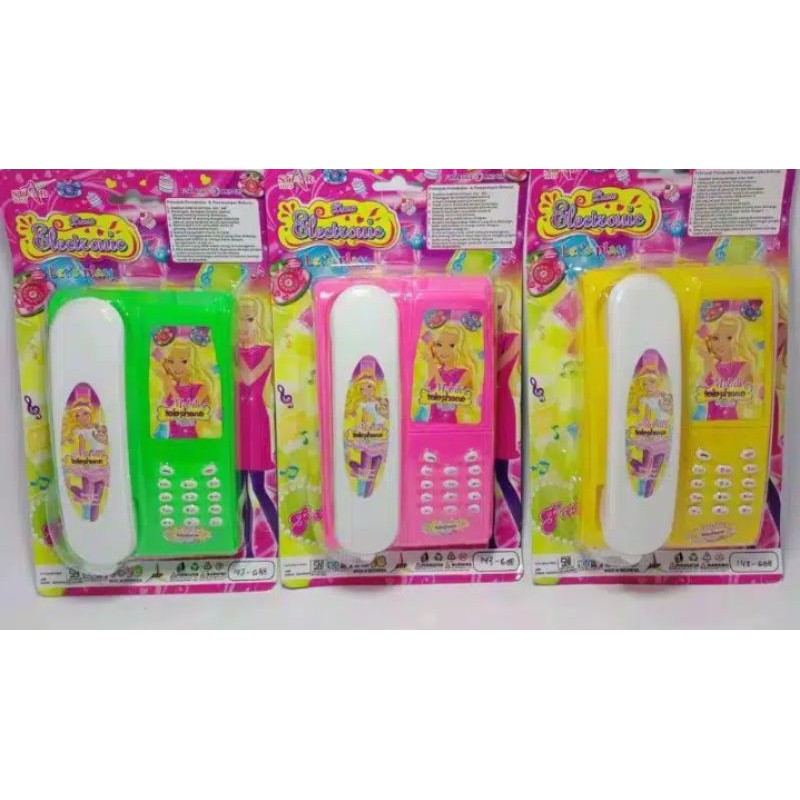 mainan telfon rumah  Barbie / telfon rumah anak