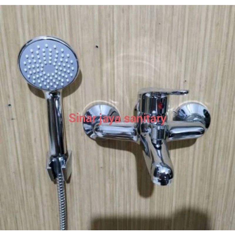 Kran shower set panas dingin / Kran mixer stainless set panas dingin