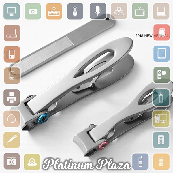 YASNI Gunting Kuku Big Nail Clipper German Stainless Steel 2 PCS `S0QU8L- Silver