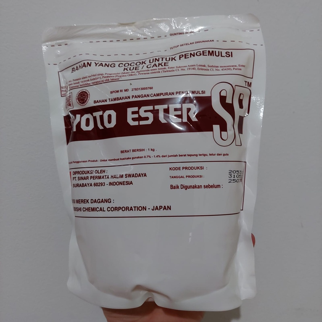 

ryo ester sp bahan kue baking cake pengemulsi 1kg kebutuhan dapur food flour mix