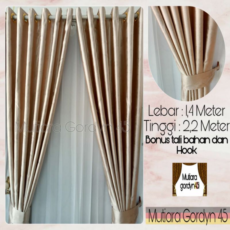 GORDEN Hordeng Murah Blackout Minimalis EMBOS MOTIF TIMBUL