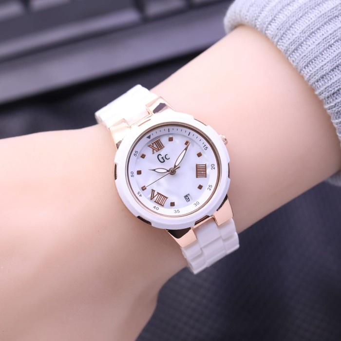 Smartwatch Gc Guess Collection Mika Ceramic Tanggal aktif COD Putih Jam Wanita Smart Watch New Jm Ta