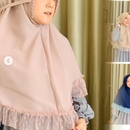 Bergo Mix Tile - Jilbab Instan CIARA - Kerudung Hijab Terbaru-coksu