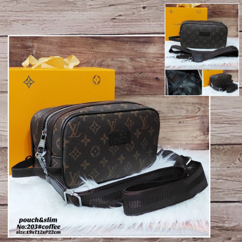 NEW Pouch/SLim Bag/Tas Bahu LV Premium