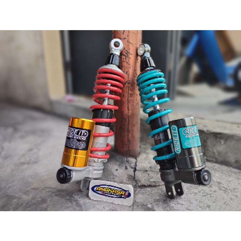 shock ride it gp ntr r1 nitron 330mm tabung bawah matic single shock double klik