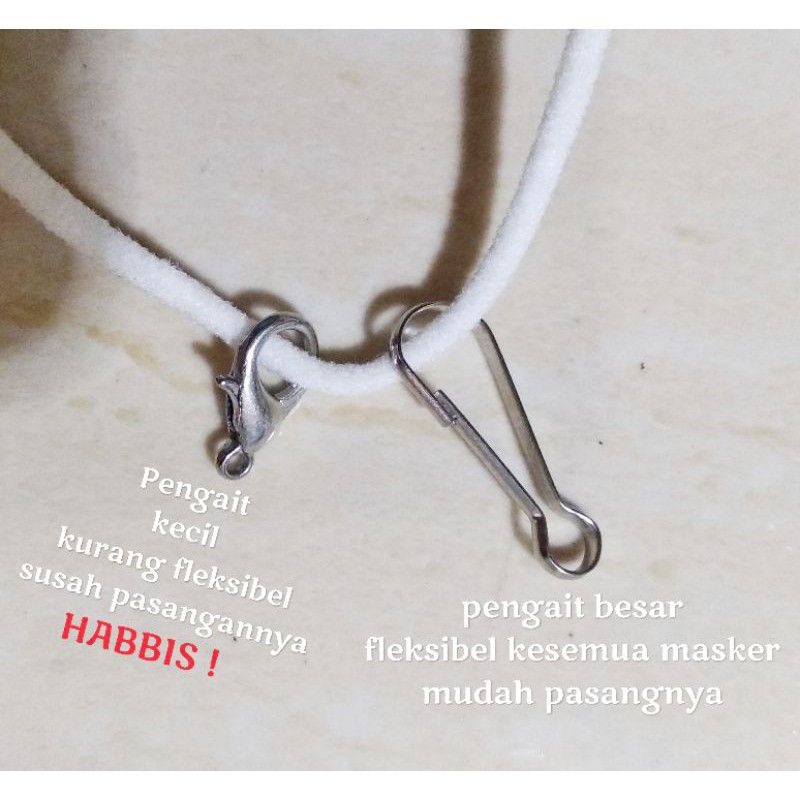 Strap masker 2in1/strap masker hijab/masker/kalung masker/stopper/Mutiara