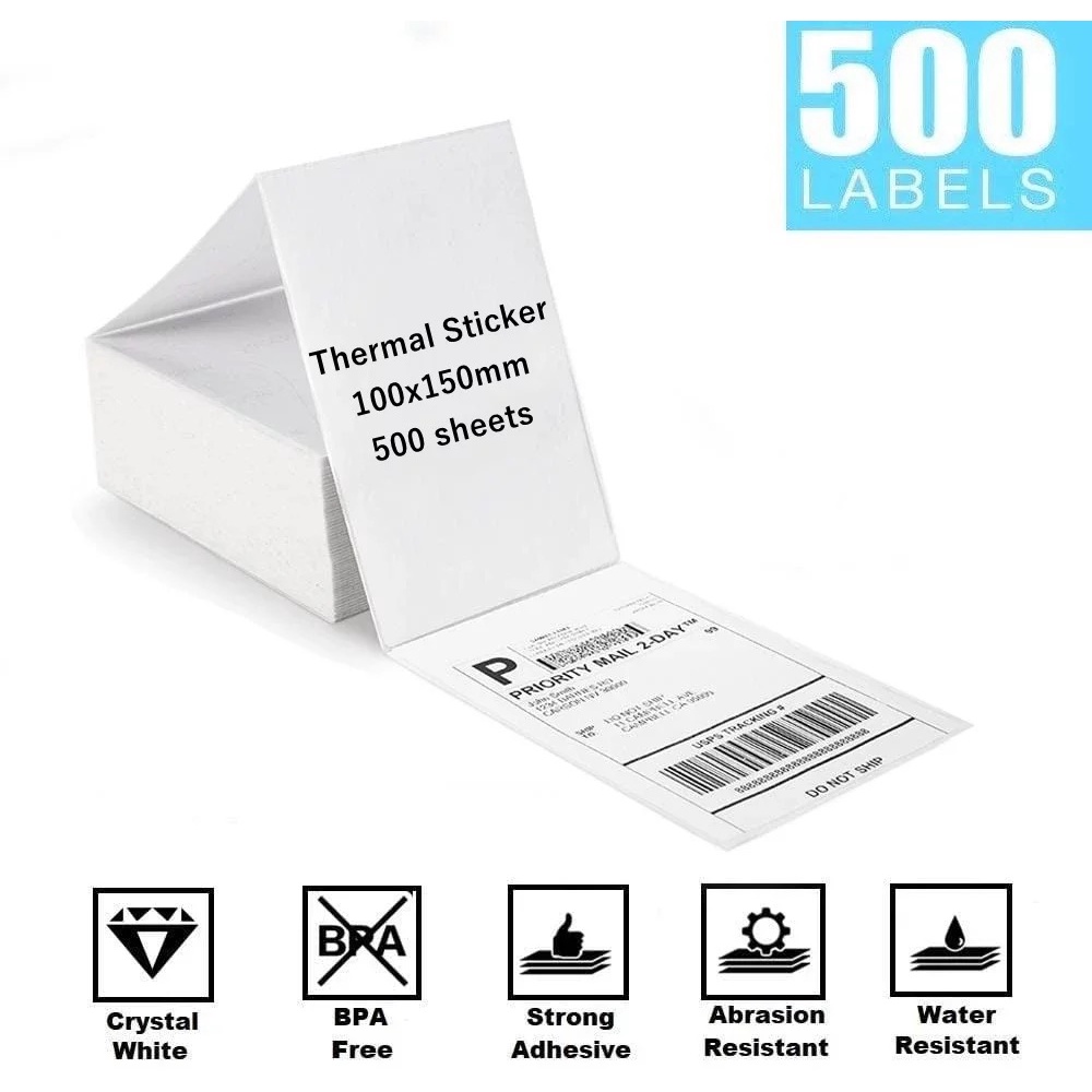 Label Thermal 100x150 ukuran A6 isi 500