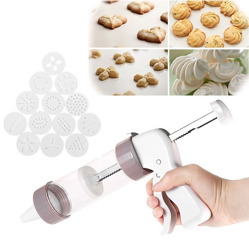 20pcs / set Cetakan Pemotong Biskuit Bentuk Pistol Untuk Dekorasi Kue