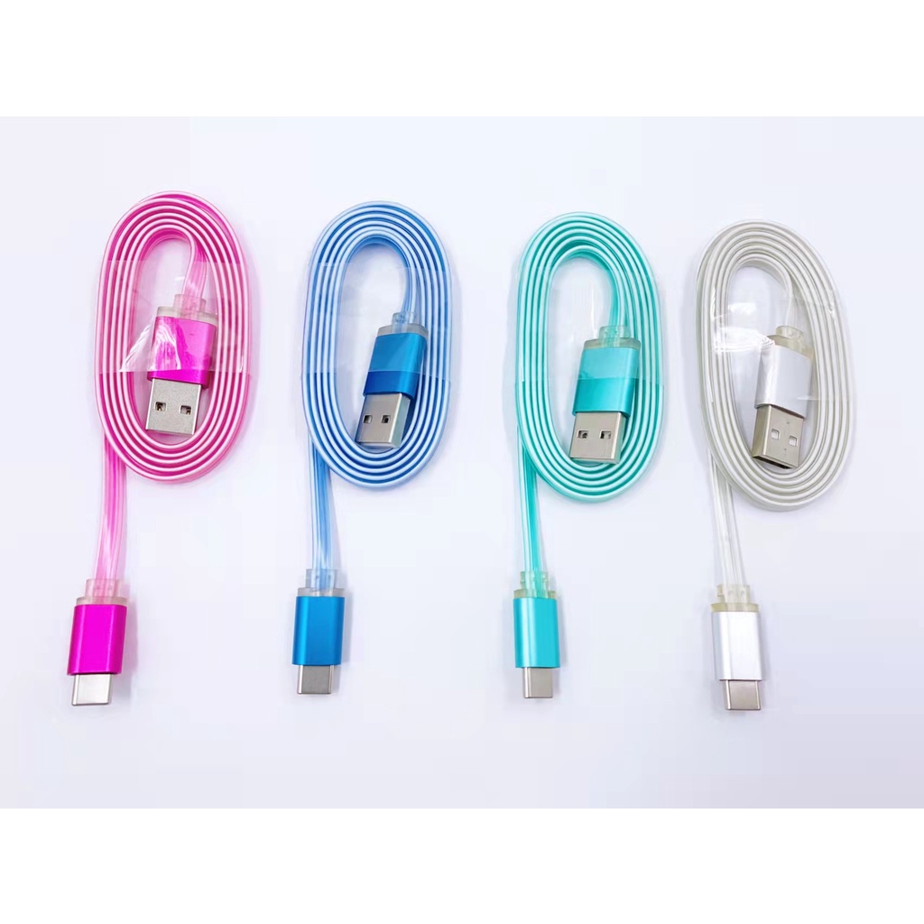 Dllencase Kabel data Luminous Panjang 1m Untuk Apple / Android