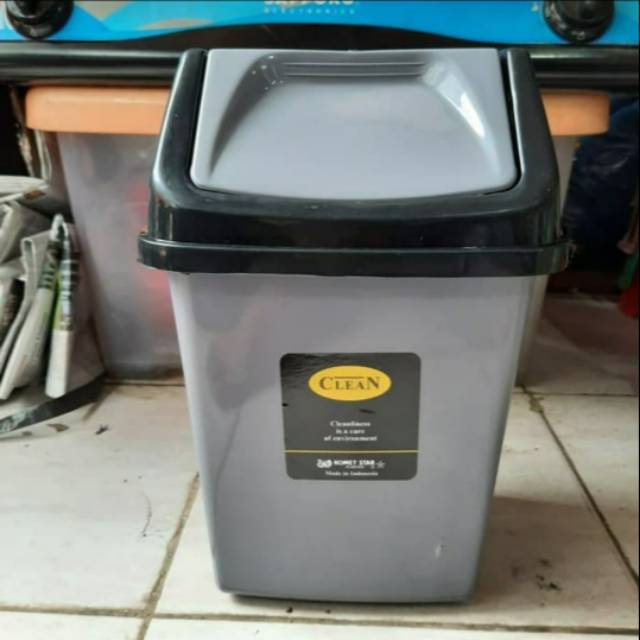 Tempat Sampah 5L Komet Star Abu Abu