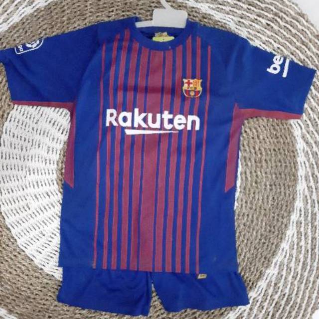 Jersey Barcelona Anak Anak Setelan