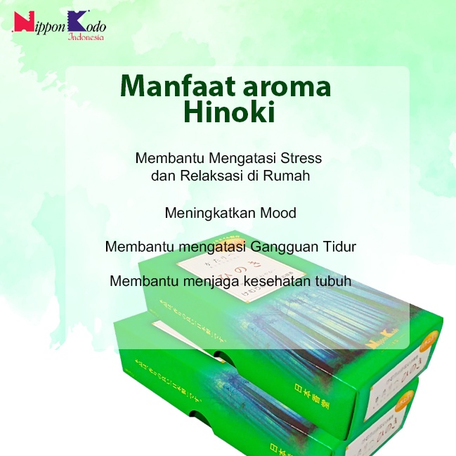 Dupa Jepang Wangi Aromaterapi Nippon Kodo Kataribe Hinoki Medium Box