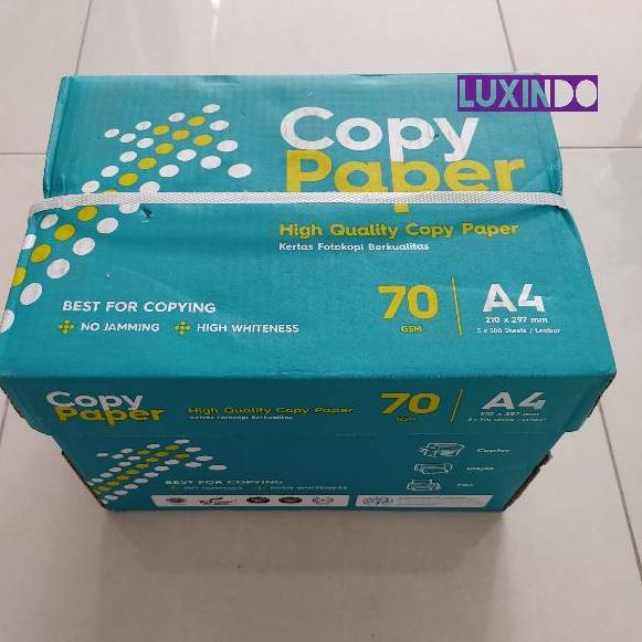 

[34] KHUSUS REGULER - Kertas HVS A4 70gsm Copy Paper / Maxi Brite / PaperOne / PP Lite / Sidu (isi 1 rim) た 34