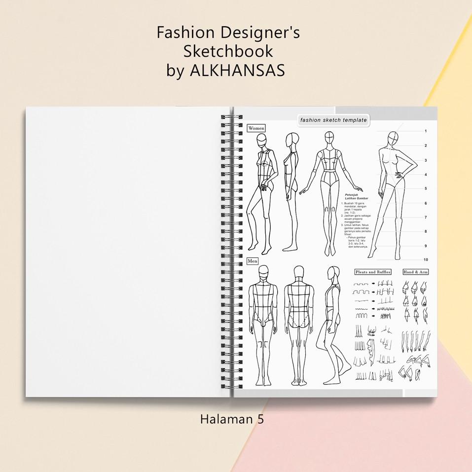 

[PROMO WJ035] Alkhansas - Buku Gambar Fashion Designer (Fashion Designer's Sketchbook) Volume 8 Super Promo