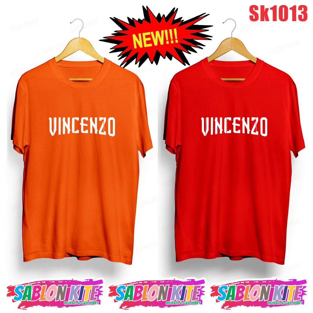 MURAH!!! KAOS DRAKOR VINCENZO SK1013 ADA 8 WARNA UNISEX COMBED 30S