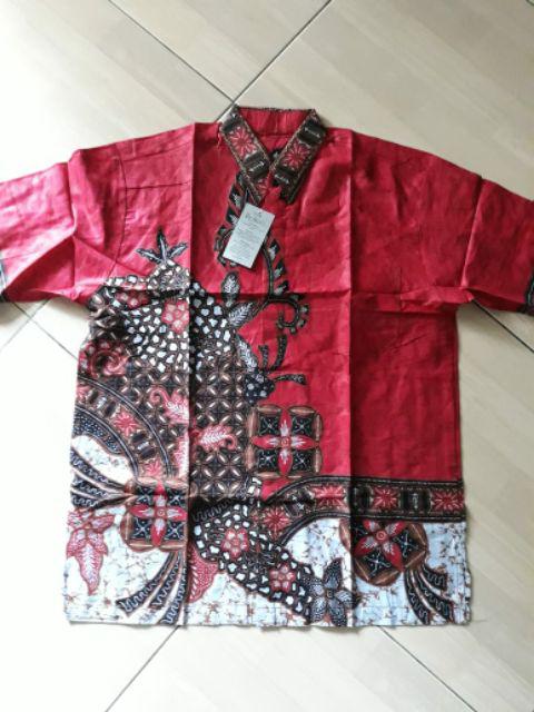 Risna Batik Hrb026 Kenongo Hem Pendek Padi Pekalongan M L Xl Batik Pria Murah
