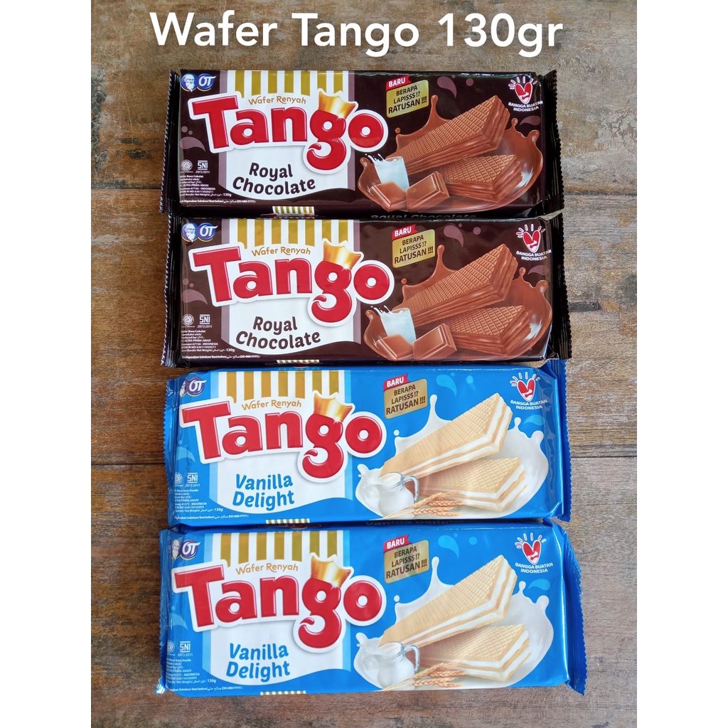 

WAFER TANGO/WAFER TANGO COKLAT/WAFER TANGO VANILA/WAFER TANGO 130 GRAM