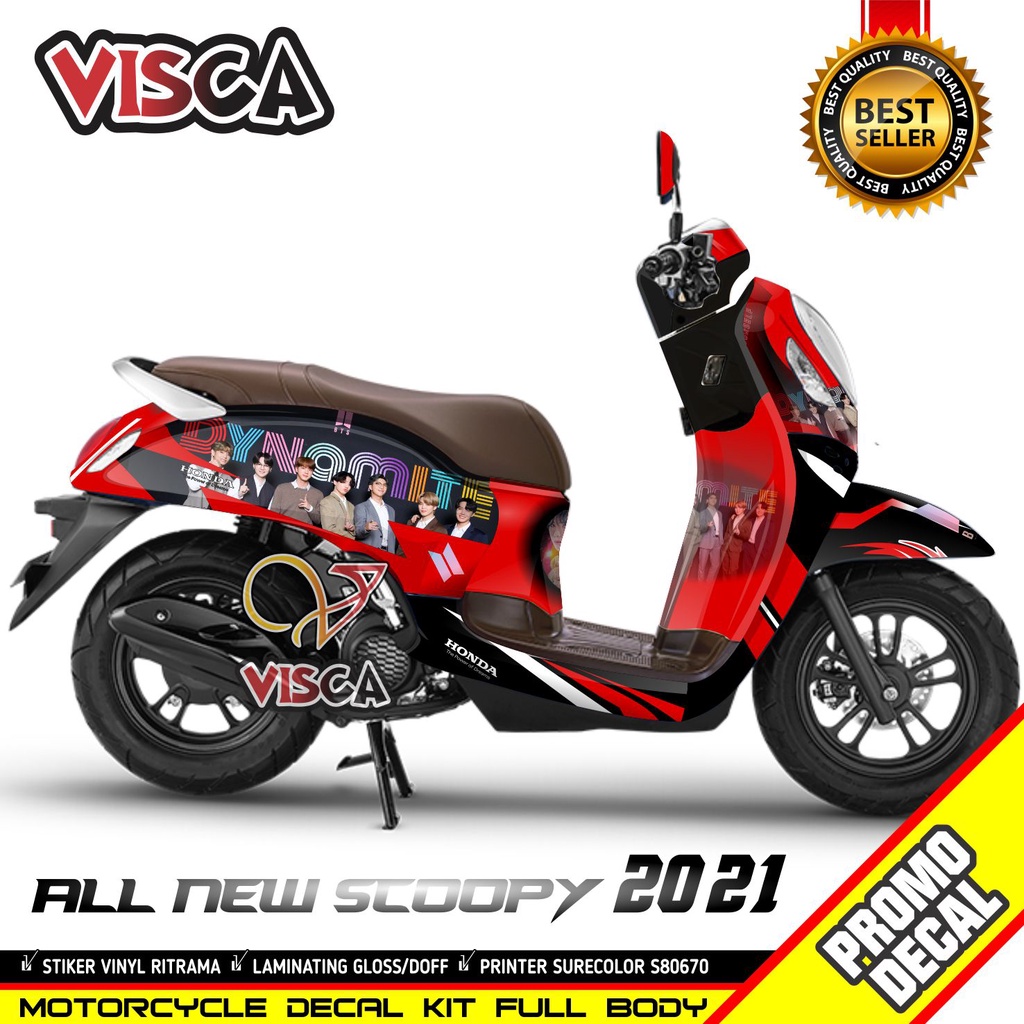 Decal Scoopy 2021 Full Body Stiker Scoopy 2021 Dekal Scoopy 2021 BTS
