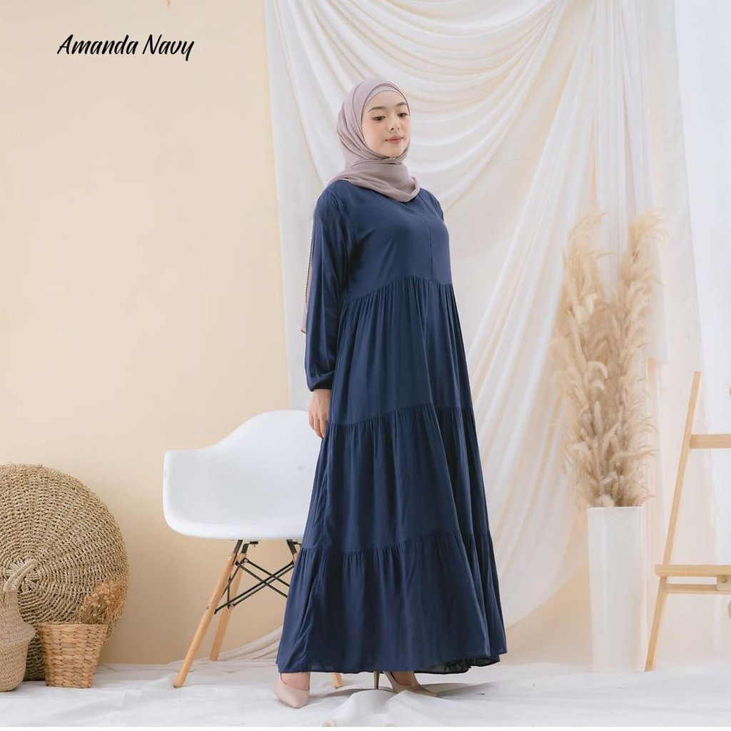 Orimoza Amanda gamis susun rayon viscose-3
