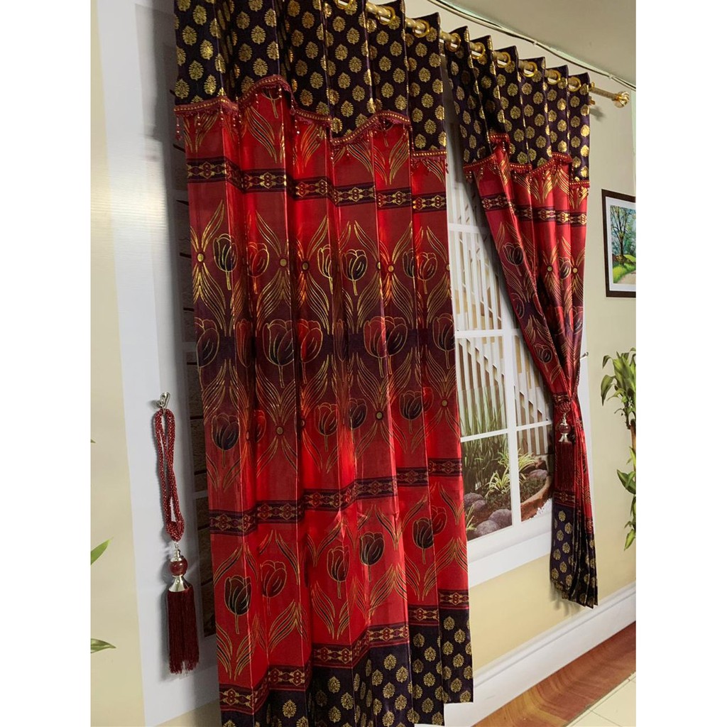 OBRAL..GORDEN - HORDEN - KORDEN BLACKOUT MERAH-GOLD - BLACKOUT - PONI RENDA Termurah