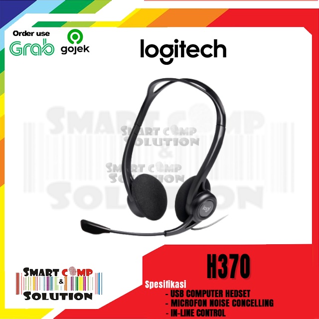 Headset Mic Stereo USB - Logitech H370 / H-370 Microphone Wired