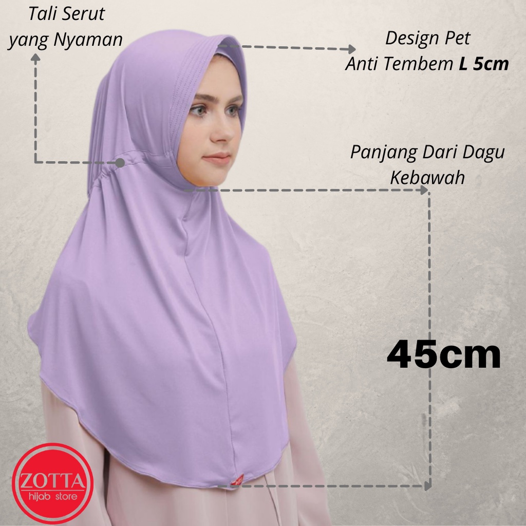 ZOYA HIJAB JILBAB INSTAN BERGO HUSNA CASUAL ZOYA ORI READY-1