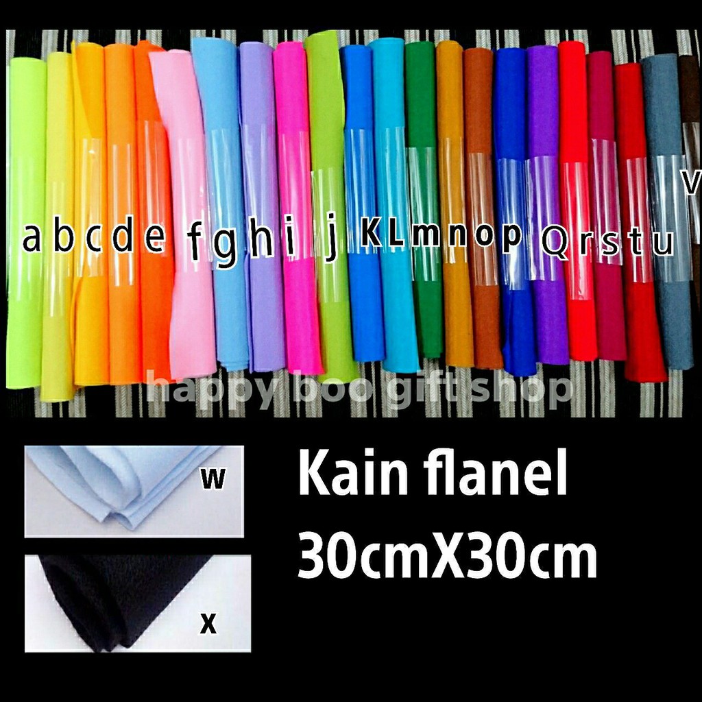 KAIN FLANEL 30CM X 30CM