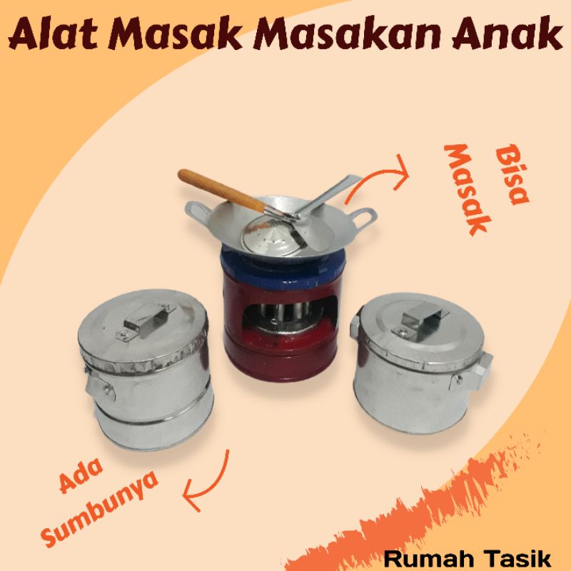 Kitchenset Mainan Masak Masakan Paket Dandang Panci Promo Rumah Tasik