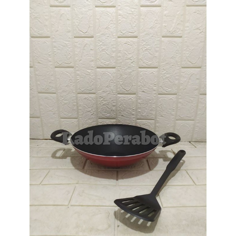 wajan hampers - kado pernikahan - kado wajan viera 28cm non stick wok