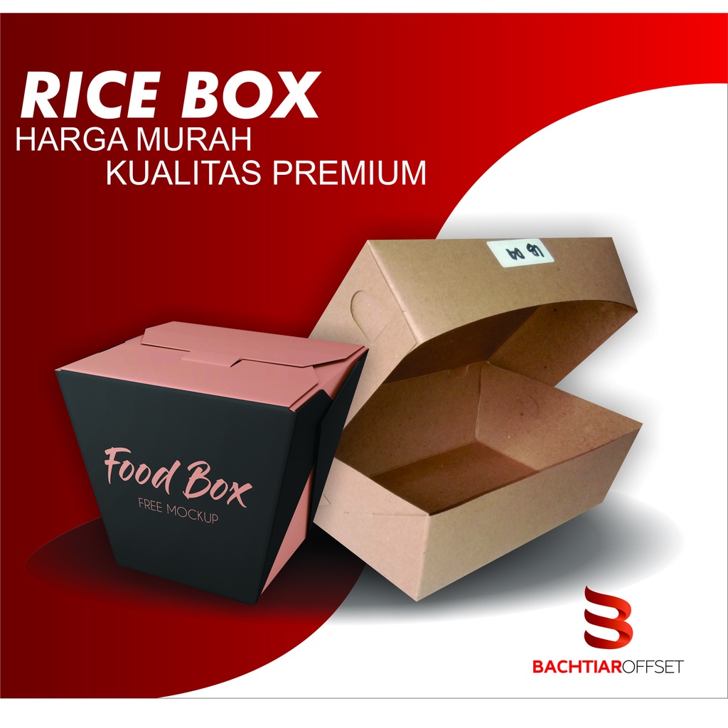 Jual Rice box/Food pail/Paper Craft FoodGrade Shopee Indonesia