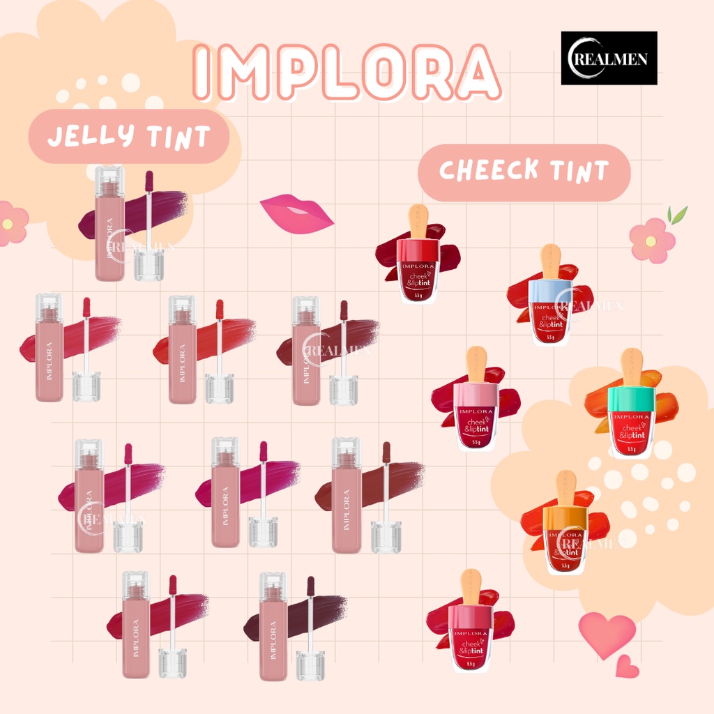 IMPLORA CHEECK &amp; LIP TINT/ LIP TINT IMPLORA / IMPLORA JELLY TINT NEW BPOM