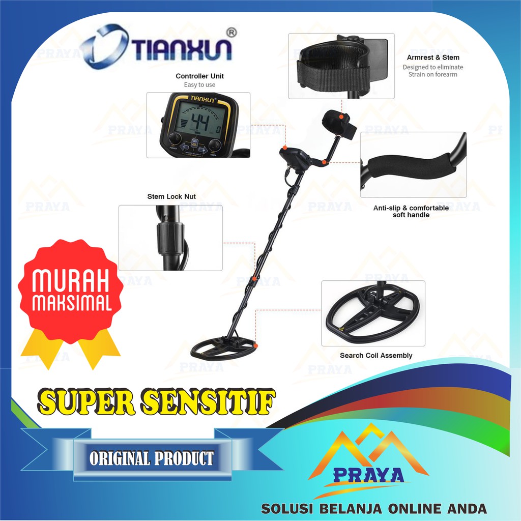 PROFESSIONAL METAL DETECTOR TX850 UNDERGROUND ALAT PENCARI EMAS TX-850 LOGAM TIANXUN