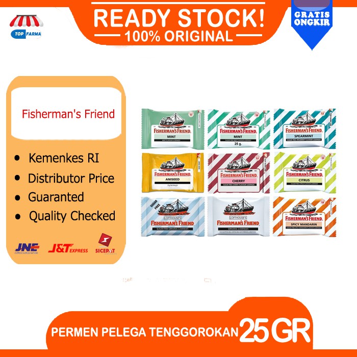 

Permen Fishermans Friend Pelega Tenggorokan menyegarkan