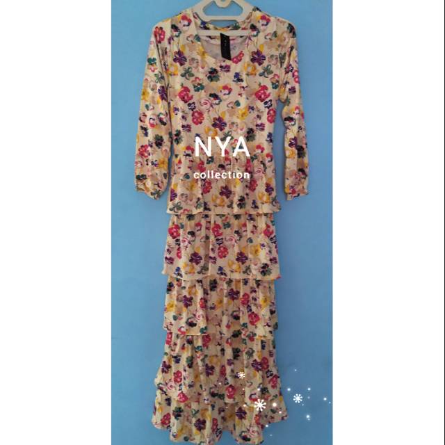 Dress flowy umpak-umpak